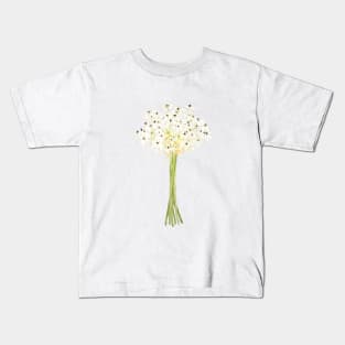 star of Bethlehem flower watercolor Kids T-Shirt